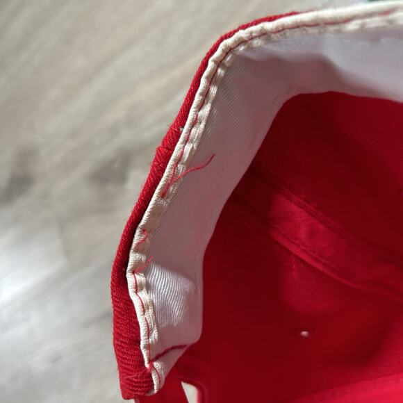 Vintage Sports Specialties‎ Idiana Hoosiers Script Snapback Hat Red Wool Cap - Picture 5 of 9